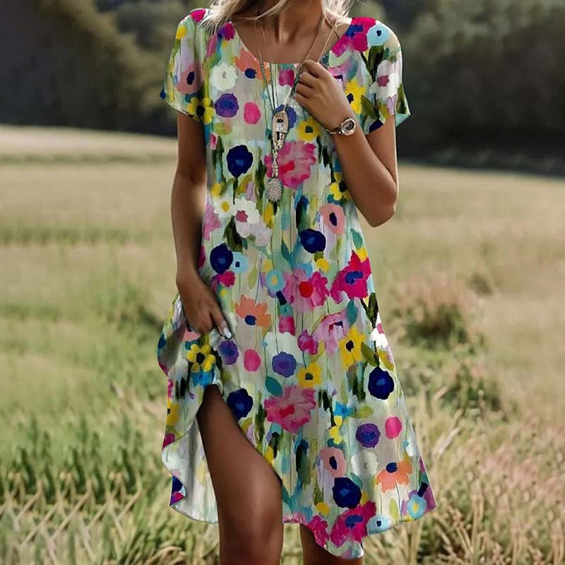 MARY® | Dress with Happy Flowers - MORGAN TORONTO